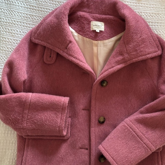 Sezane Leo coat in pink, size 2 - Picture 13 of 13